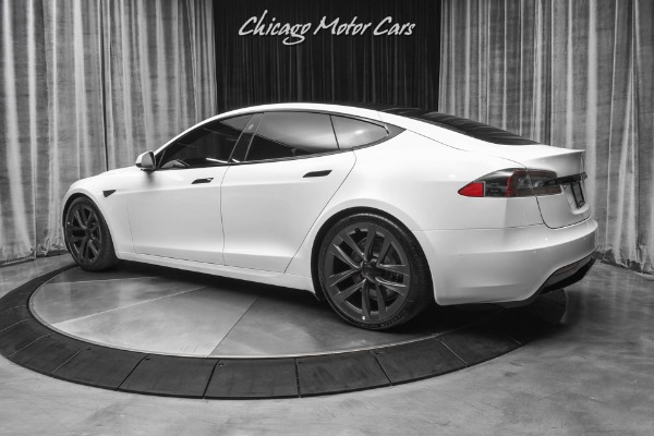 Used 2021 Tesla Model S Plaid Sedan Pearl White Full Self-Driving!  0-60 in 1.99 sec! Every Option! for sale Sold at Chicago Motor Cars in West Chicago IL 60185 3