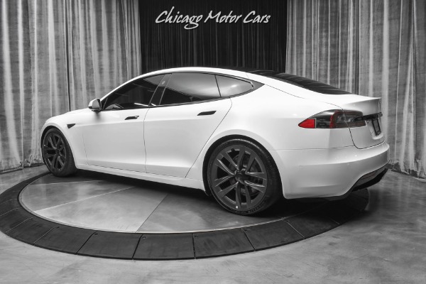 Used-2021-Tesla-Model-S-Plaid-Sedan-Pearl-White-Full-Self-Driving--0-60-in-199-sec-Every-Option