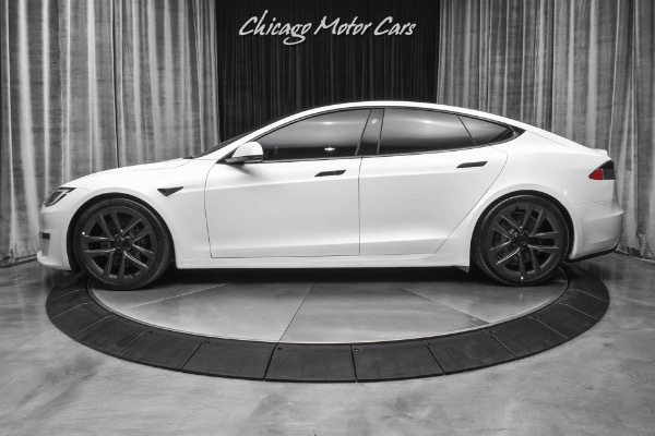 Used-2021-Tesla-Model-S-Plaid-Sedan-Pearl-White-Full-Self-Driving--0-60-in-199-sec-Every-Option