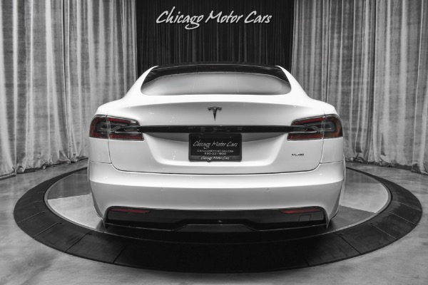 Used 2021 Tesla Model S Plaid Sedan Pearl White Full Self-Driving!  0-60 in 1.99 sec! Every Option! for sale Sold at Chicago Motor Cars in West Chicago IL 60185 4