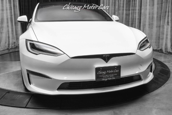 Used-2021-Tesla-Model-S-Plaid-Sedan-Pearl-White-Full-Self-Driving--0-60-in-199-sec-Every-Option
