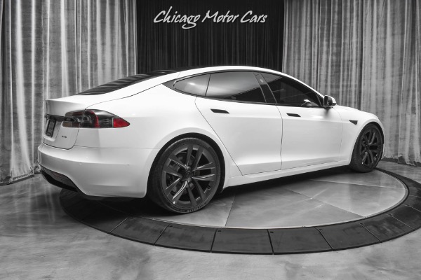 Used 2021 Tesla Model S Plaid Sedan Pearl White Full Self-Driving!  0-60 in 1.99 sec! Every Option! for sale Sold at Chicago Motor Cars in West Chicago IL 60185 5