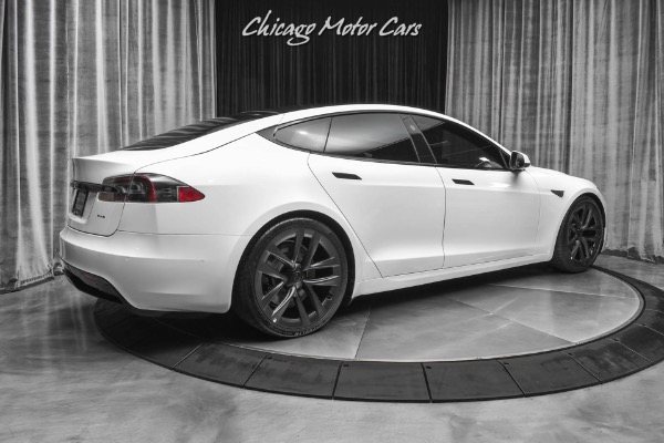 Used-2021-Tesla-Model-S-Plaid-Sedan-Pearl-White-Full-Self-Driving--0-60-in-199-sec-Every-Option