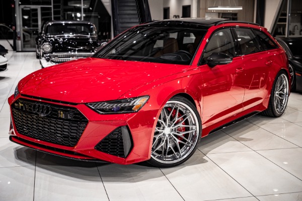 Used 2021 Audi RS6 4.0T quattro Avant CARBON FIBER PKG CERAMIC BRAKES DME STAGE 2+IPE DOWNPIPE for sale Sold at Chicago Motor Cars in West Chicago IL 60185 3