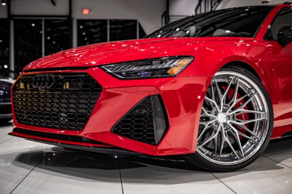 Used 2021 Audi RS6 4.0T quattro Avant CARBON FIBER PKG CERAMIC BRAKES DME STAGE 2+IPE DOWNPIPE for sale Sold at Chicago Motor Cars in West Chicago IL 60185 5