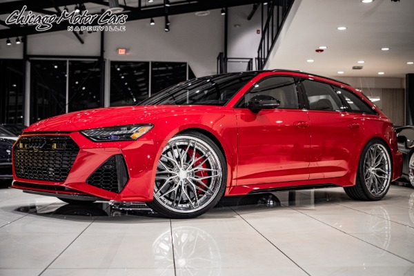 Used 2021 Audi RS6 4.0T quattro Avant CARBON FIBER PKG CERAMIC BRAKES DME STAGE 2+IPE DOWNPIPE for sale Sold at Chicago Motor Cars in West Chicago IL 60185 1