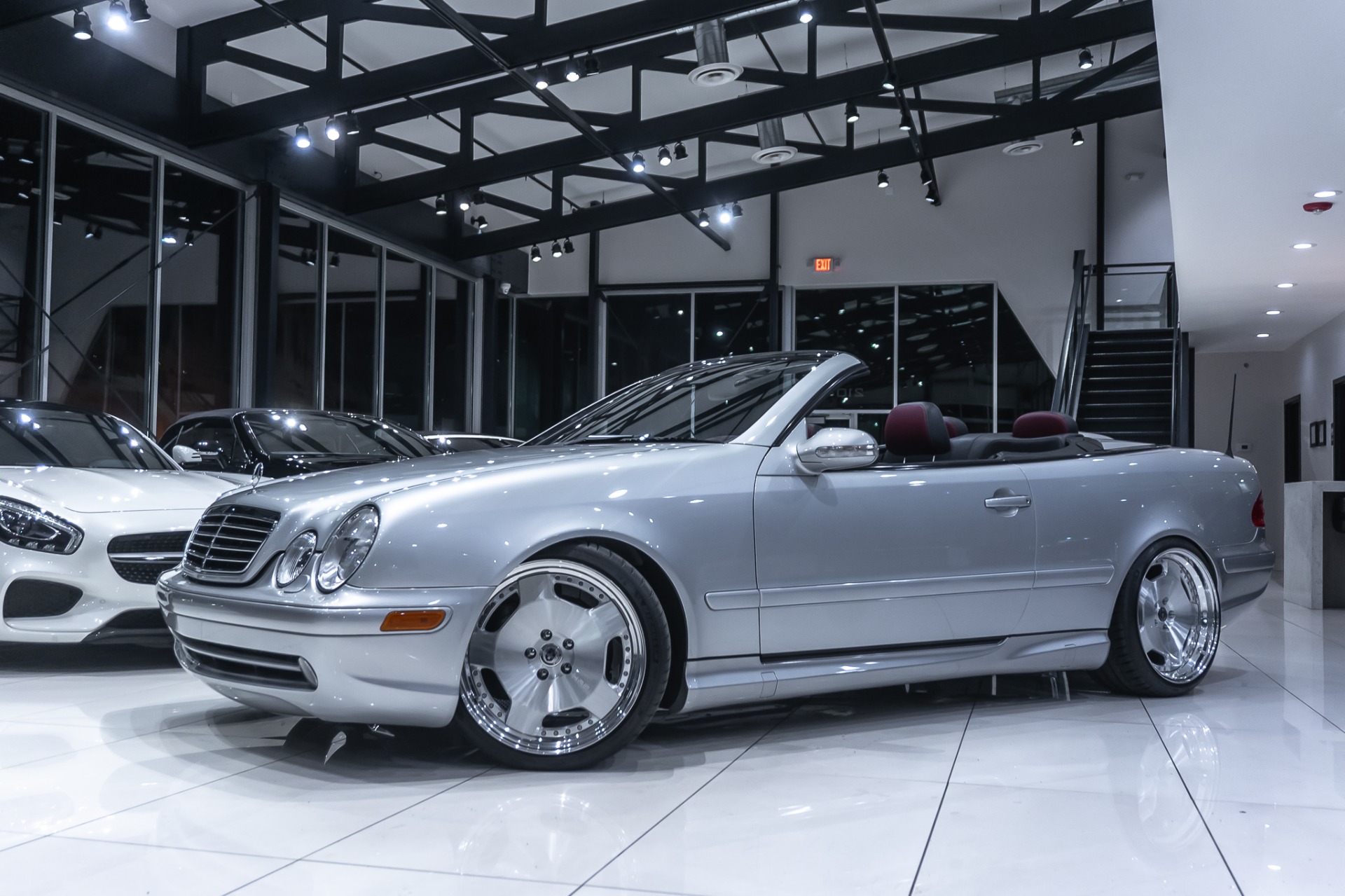 Used-2001-Mercedes-Benz-CLK430-CONVERTIBLE-ONLY-26K-MILES-LOWERED--1-OFF-HRE-WHEELS