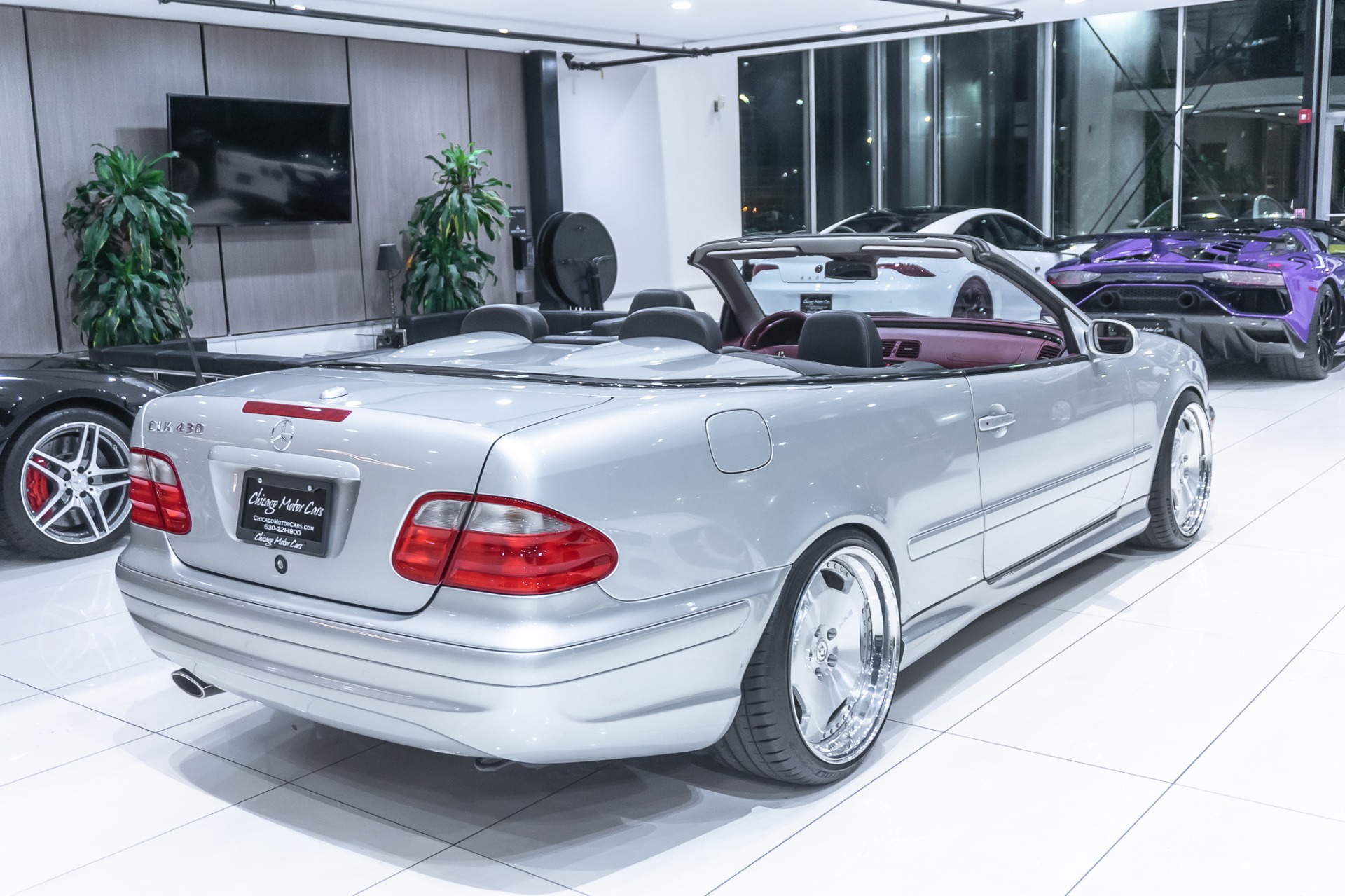 Used-2001-Mercedes-Benz-CLK430-CONVERTIBLE-ONLY-26K-MILES-LOWERED--1-OFF-HRE-WHEELS