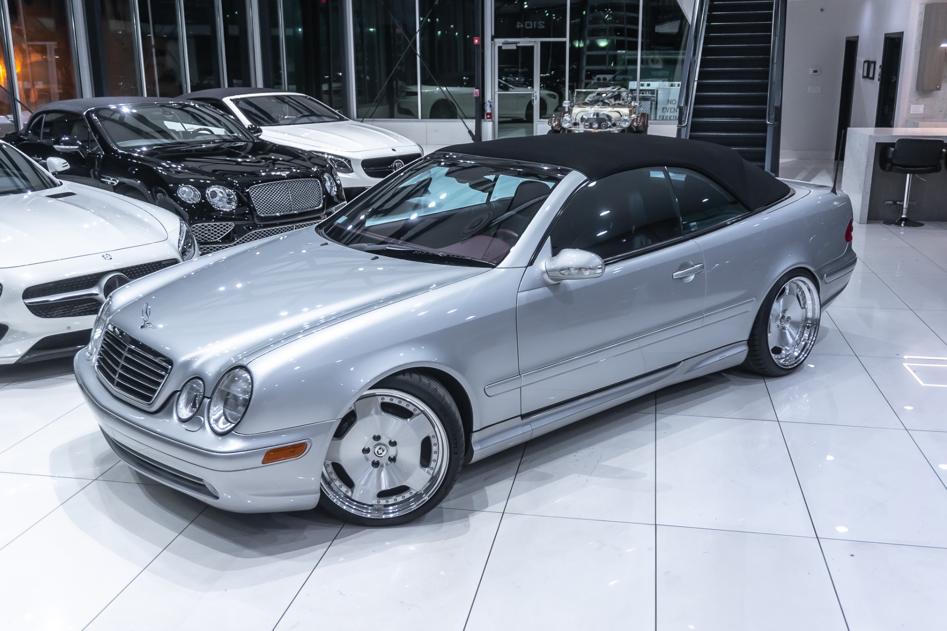 Used-2001-Mercedes-Benz-CLK430-CONVERTIBLE-ONLY-26K-MILES-LOWERED--1-OFF-HRE-WHEELS