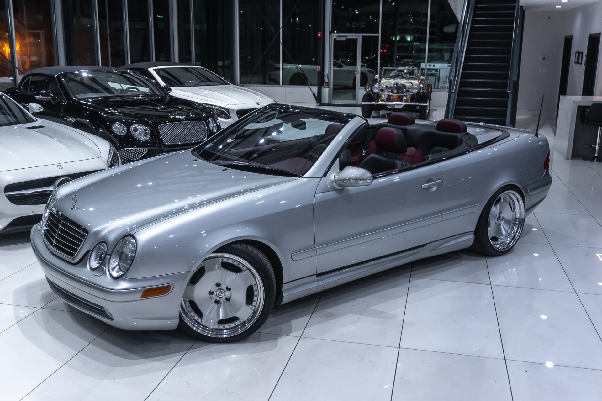 Used-2001-Mercedes-Benz-CLK430-CONVERTIBLE-ONLY-26K-MILES-LOWERED--1-OFF-HRE-WHEELS