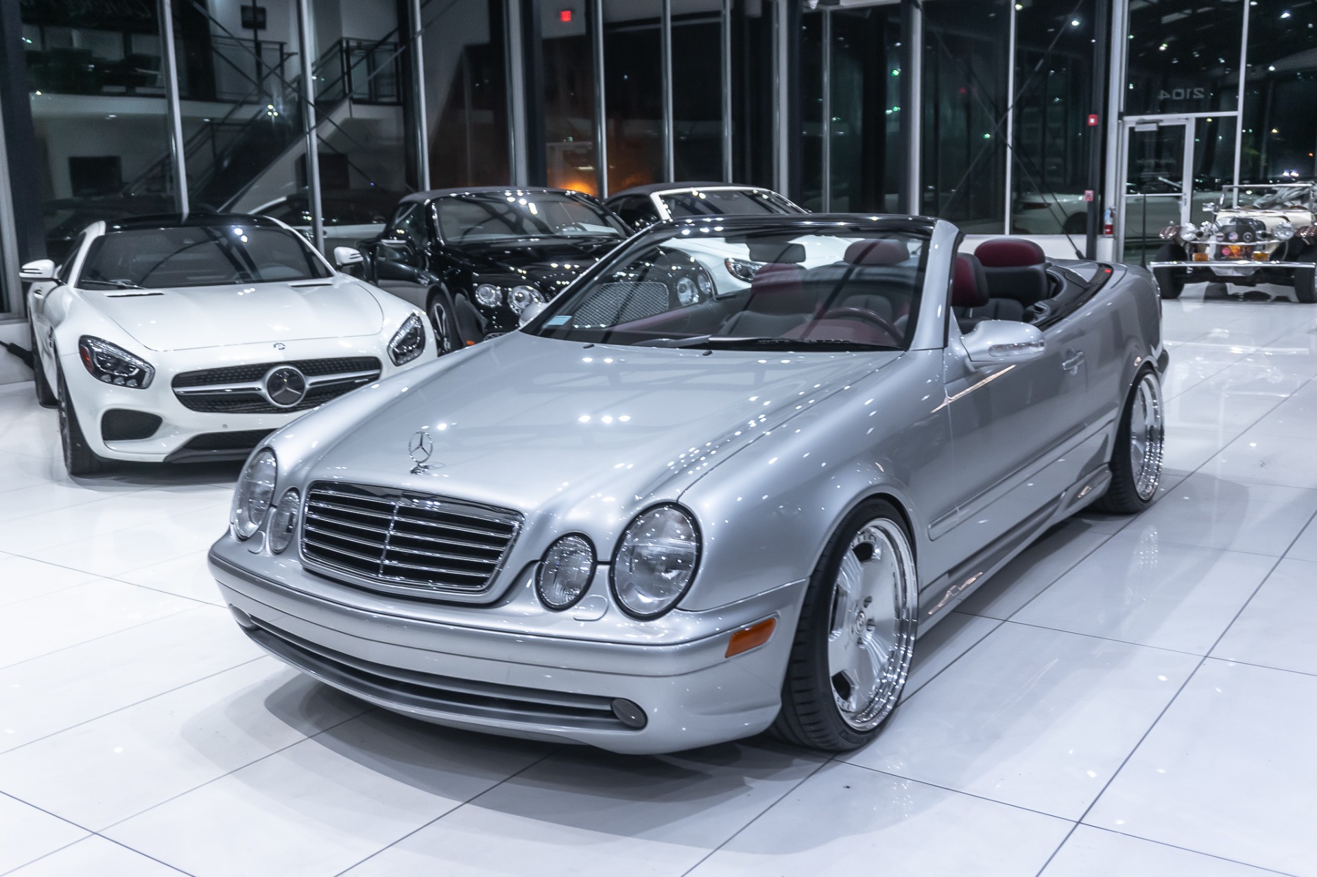 Used-2001-Mercedes-Benz-CLK430-CONVERTIBLE-ONLY-26K-MILES-LOWERED--1-OFF-HRE-WHEELS