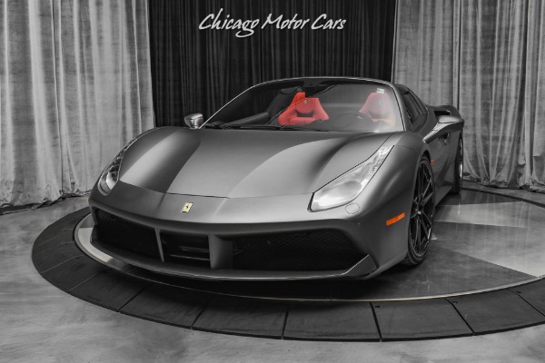Used 2018 Ferrari 488 Spider New Tires Tasteful Upgrades 4K Miles Carbon Fiber Serviced 4/23 IPE Exhaust for sale Sold at Chicago Motor Cars in West Chicago IL 60185 2