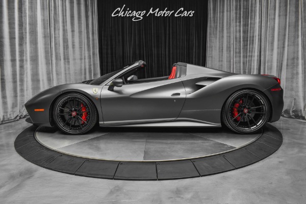 Used-2018-Ferrari-488-Spider-New-Tires-Tasteful-Upgrades-4K-Miles-Carbon-Fiber-Serviced-423-IPE-Exhaust