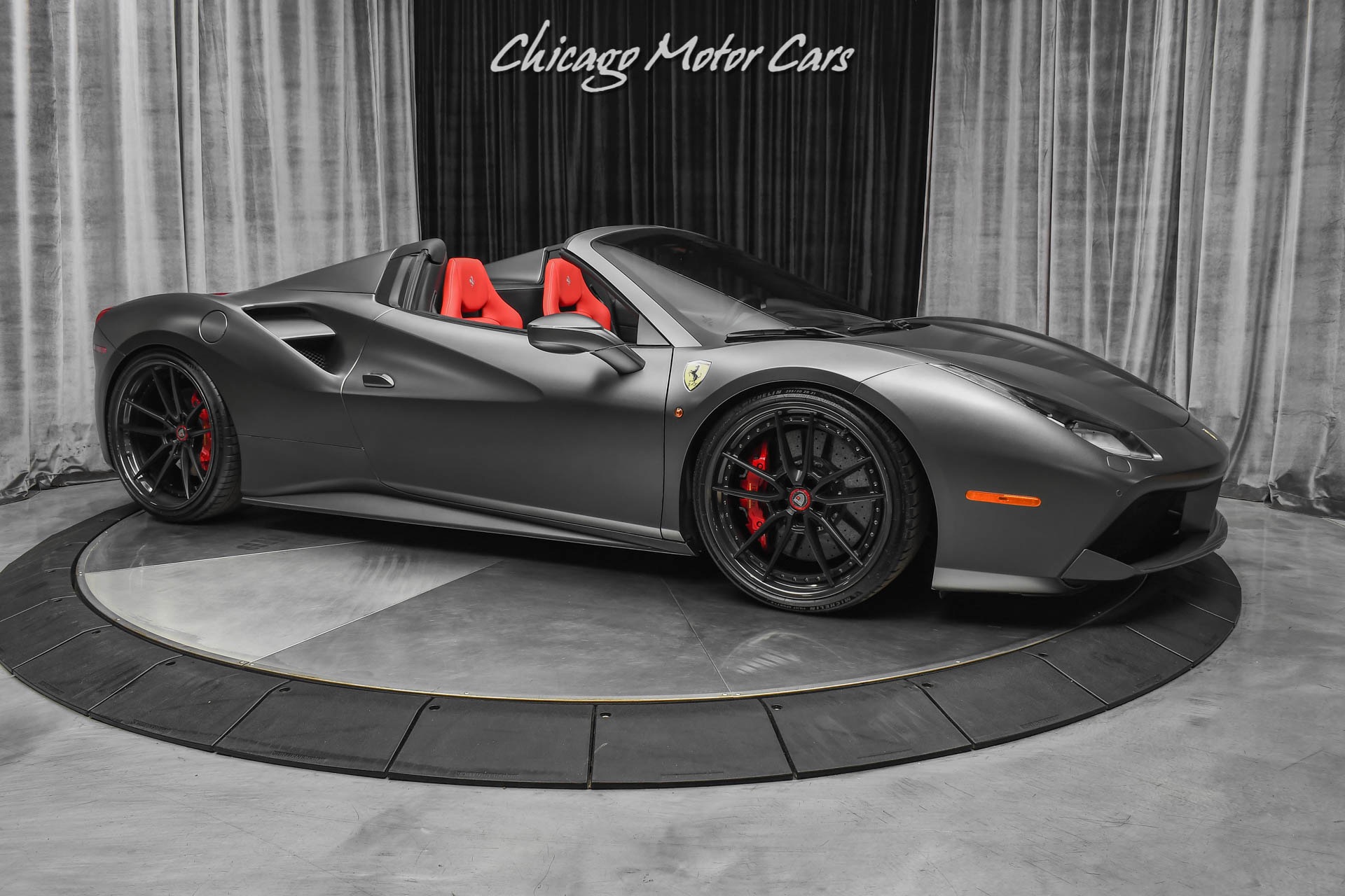 Used-2018-Ferrari-488-Spider-New-Tires-Tasteful-Upgrades-4K-Miles-Carbon-Fiber-Serviced-423-IPE-Exhaust