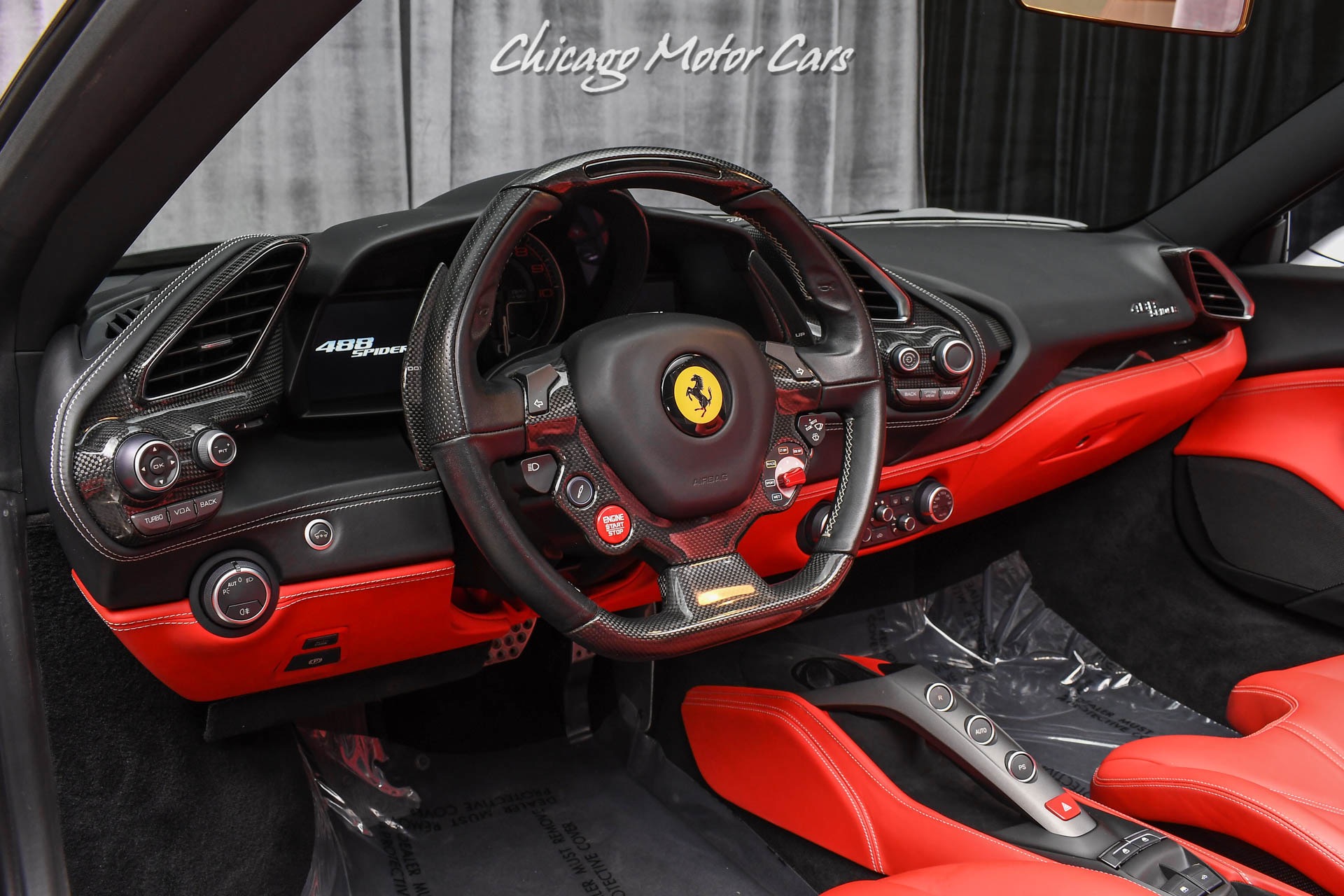 Used-2018-Ferrari-488-Spider-New-Tires-Tasteful-Upgrades-4K-Miles-Carbon-Fiber-Serviced-423-IPE-Exhaust