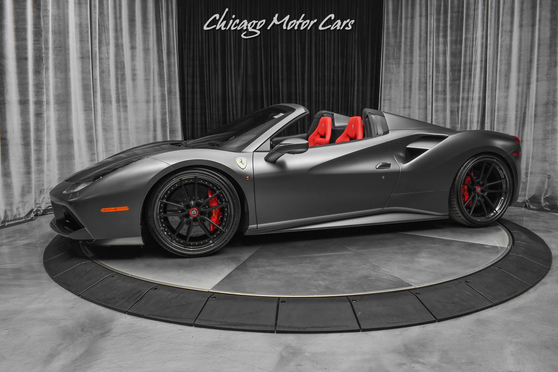 Used-2018-Ferrari-488-Spider-New-Tires-Tasteful-Upgrades-4K-Miles-Carbon-Fiber-Serviced-423-IPE-Exhaust