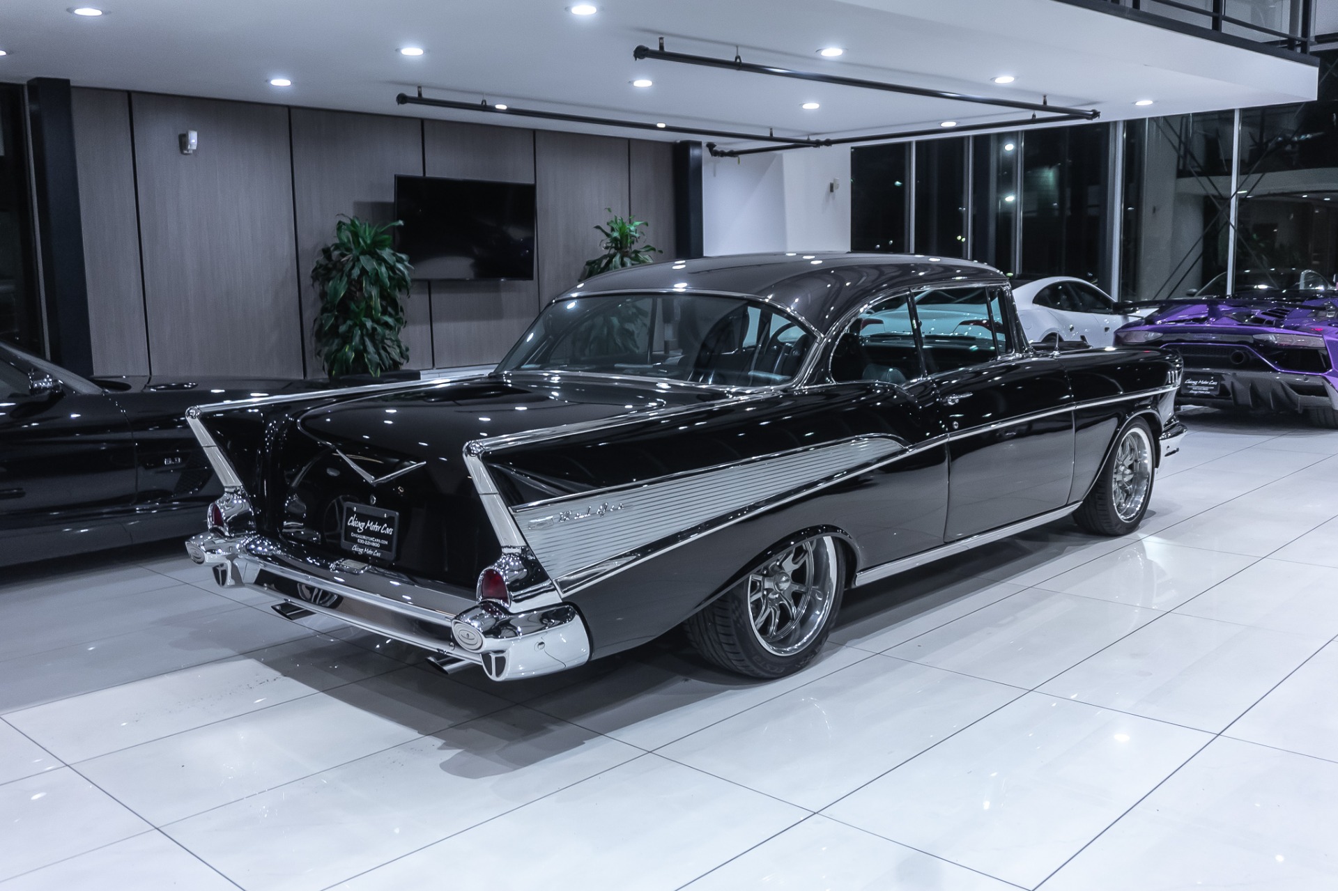 Quebra-cabeça Personalized Black 1957 Chevy Garage