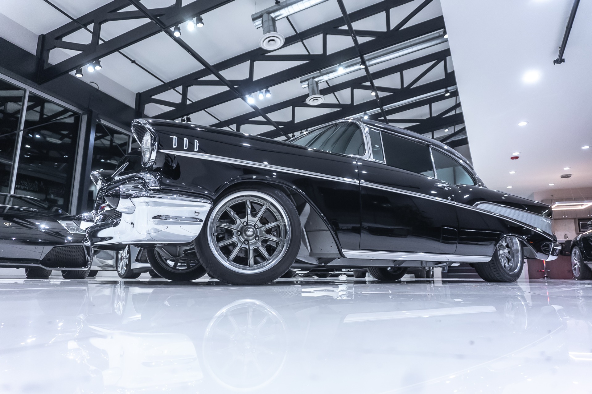 Quebra-cabeça Personalized Black 1957 Chevy Garage