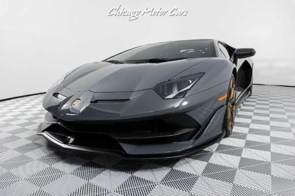 Used 2019 Lamborghini Aventador LP770-4 SVJ Coupe RARE Grigio Telesto! Hot Color Combo! SV Interior Upgrade for sale Sold at Chicago Motor Cars in West Chicago IL 60185 3