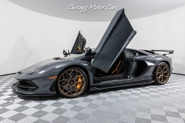 Used 2019 Lamborghini Aventador LP770-4 SVJ Coupe RARE Grigio Telesto! Hot Color Combo! SV Interior Upgrade for sale Sold at Chicago Motor Cars in West Chicago IL 60185 1