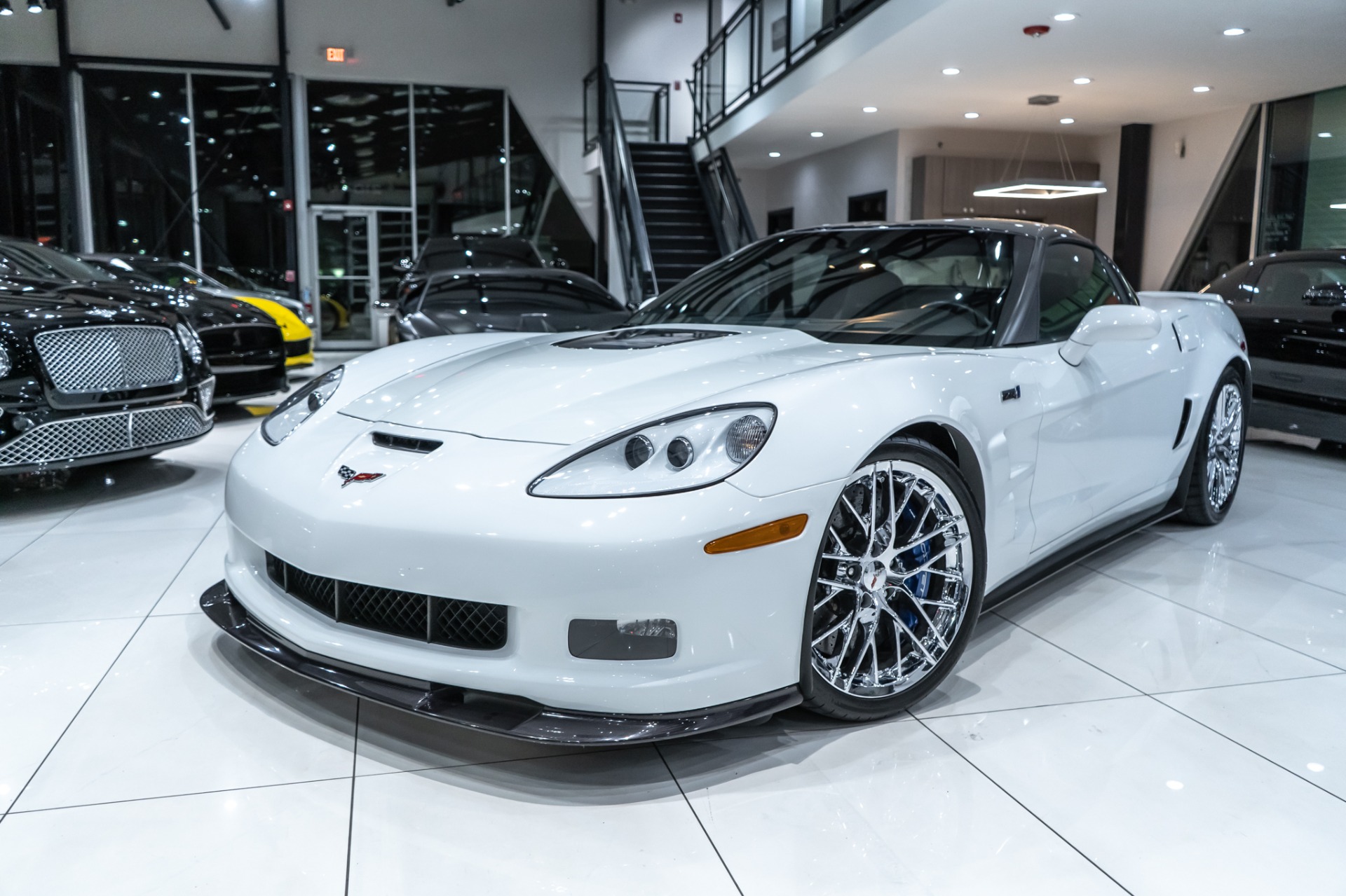 Used-2010-Chevrolet-Corvette-ZR1-w3ZR-Low-MILES-ARCTIC-WHITE-BONE-STOCK