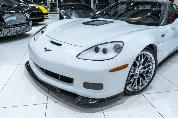 Used 2010 Chevrolet Corvette ZR1 w/3ZR Low MILES ARCTIC WHITE BONE STOCK! for sale Sold at Chicago Motor Cars in West Chicago IL 60185 4