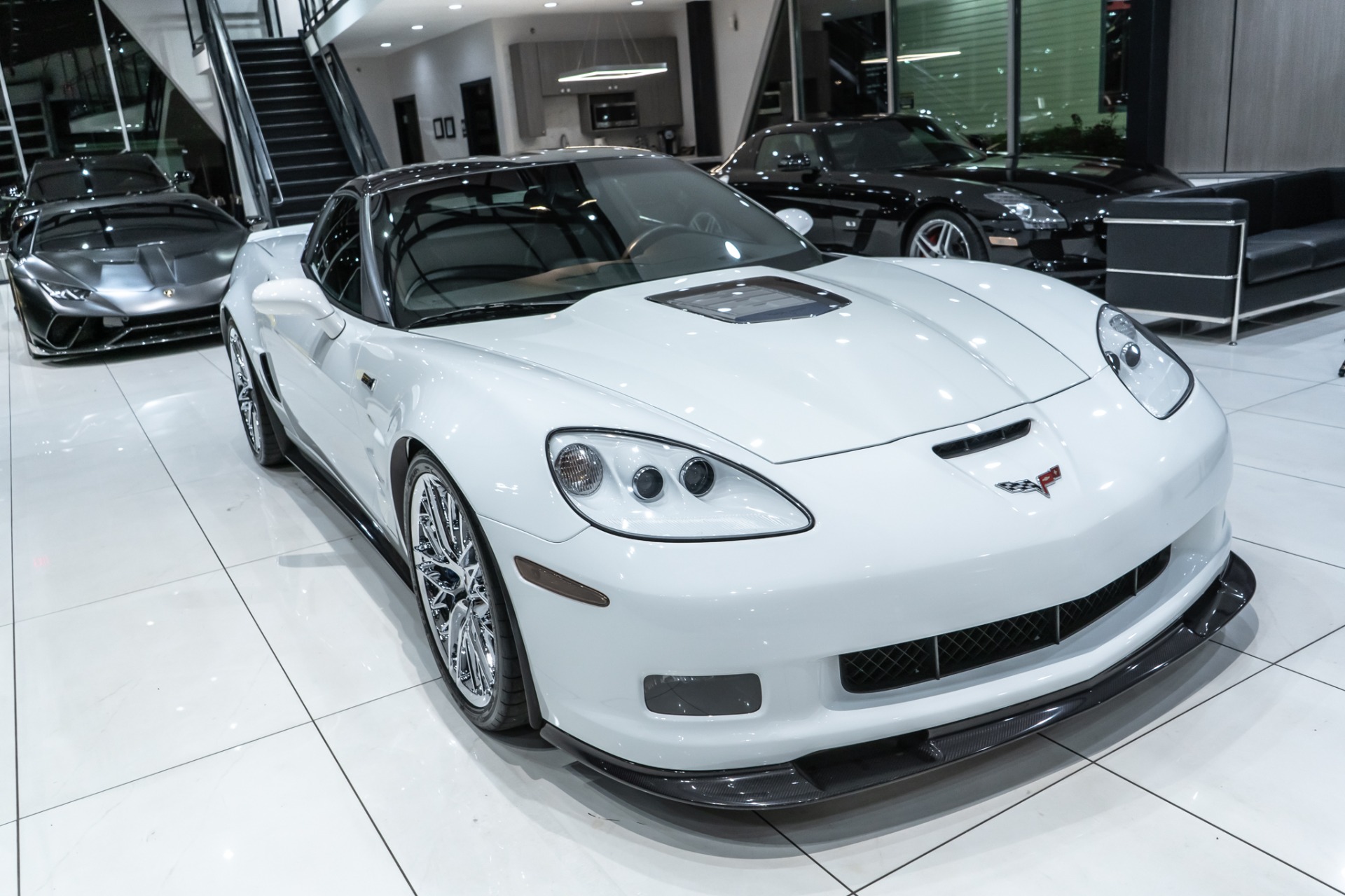 Used-2010-Chevrolet-Corvette-ZR1-w3ZR-Low-MILES-ARCTIC-WHITE-BONE-STOCK