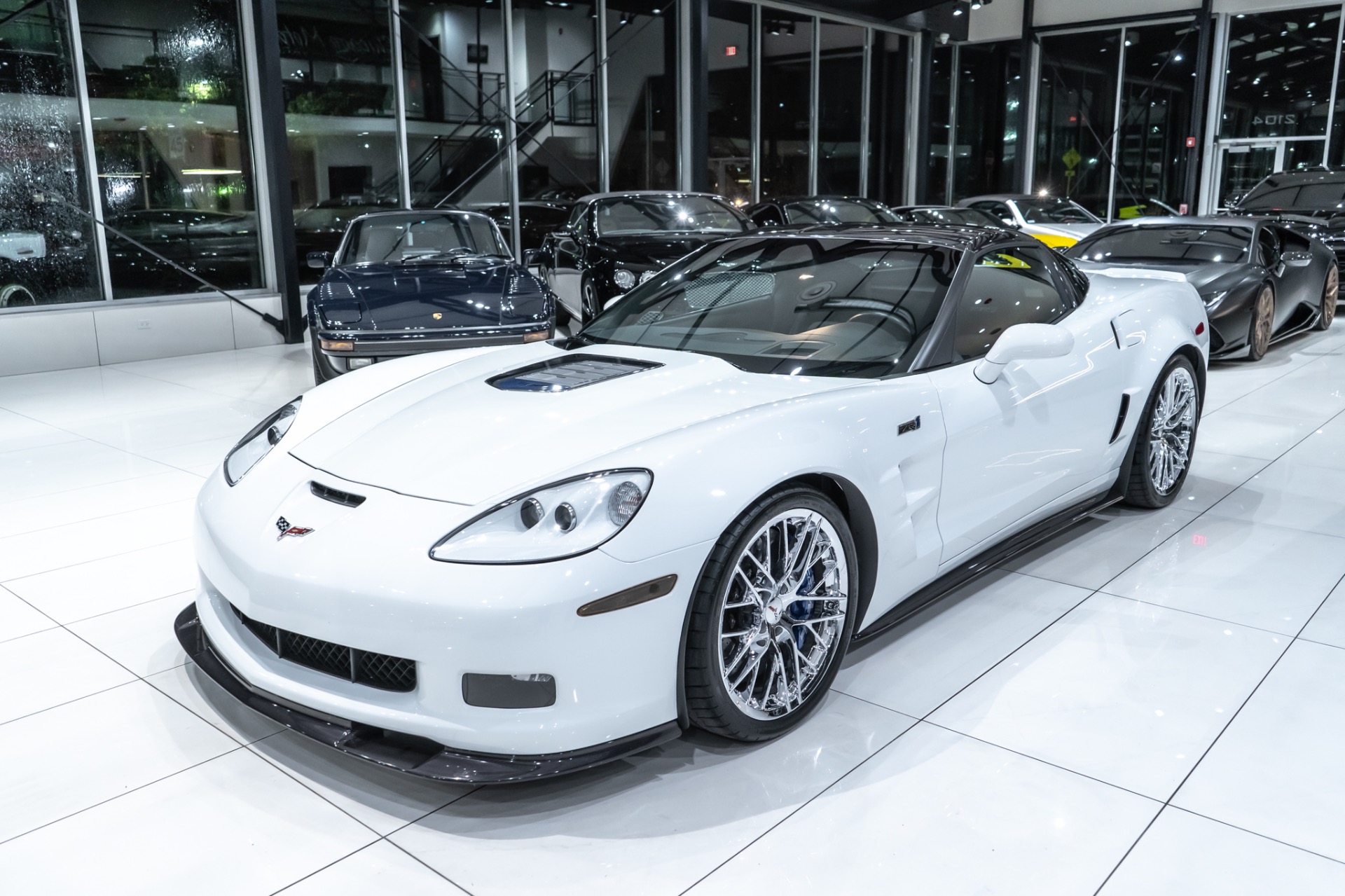 Used-2010-Chevrolet-Corvette-ZR1-w3ZR-Low-MILES-ARCTIC-WHITE-BONE-STOCK