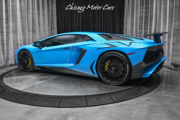 Used 2017 Lamborghini Aventador SV LP750-4 Coupe RARE Blue Cepheus! Carbon Fiber! Only 5K Miles for sale Sold at Chicago Motor Cars in West Chicago IL 60185 3