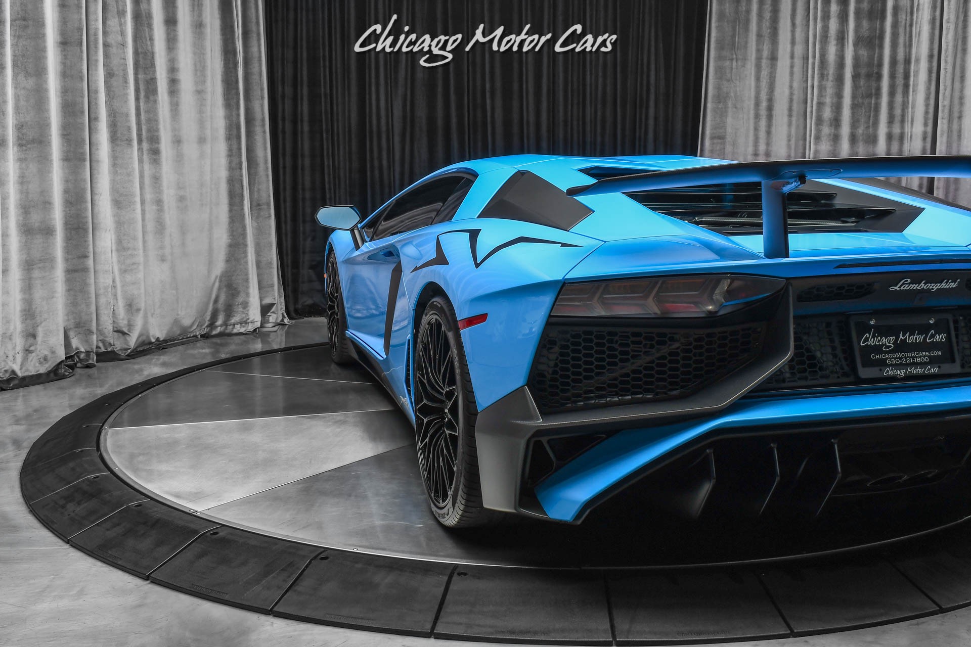 Used-2017-Lamborghini-Aventador-SV-LP750-4-Coupe-RARE-Blue-Cepheus-Carbon-Fiber-Only-5K-Miles