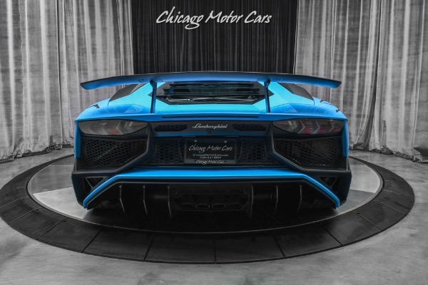 Used 2017 Lamborghini Aventador SV LP750-4 Coupe RARE Blue Cepheus! Carbon Fiber! Only 5K Miles for sale Sold at Chicago Motor Cars in West Chicago IL 60185 4