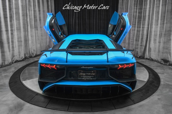 Used-2017-Lamborghini-Aventador-SV-LP750-4-Coupe-RARE-Blue-Cepheus-Carbon-Fiber-Only-5K-Miles