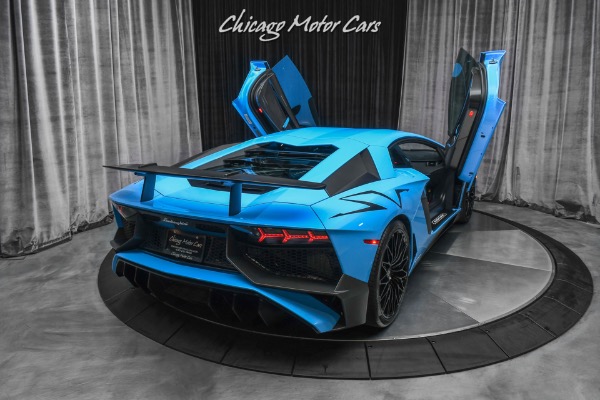 Used-2017-Lamborghini-Aventador-SV-LP750-4-Coupe-RARE-Blue-Cepheus-Carbon-Fiber-Only-5K-Miles