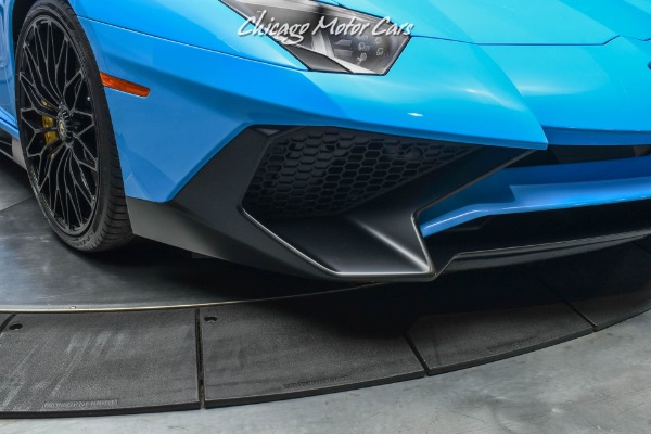 Used-2017-Lamborghini-Aventador-SV-LP750-4-Coupe-RARE-Blue-Cepheus-Carbon-Fiber-Only-5K-Miles