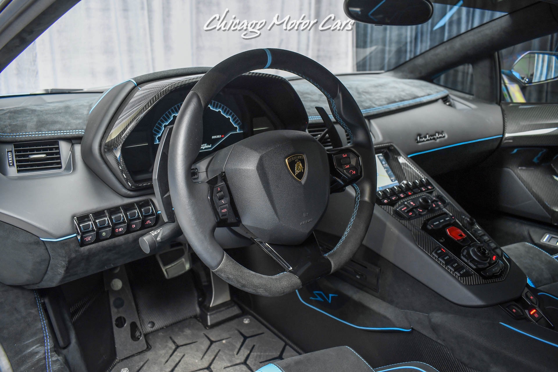 Used-2017-Lamborghini-Aventador-SV-LP750-4-Coupe-RARE-Blue-Cepheus-Carbon-Fiber-Only-5K-Miles