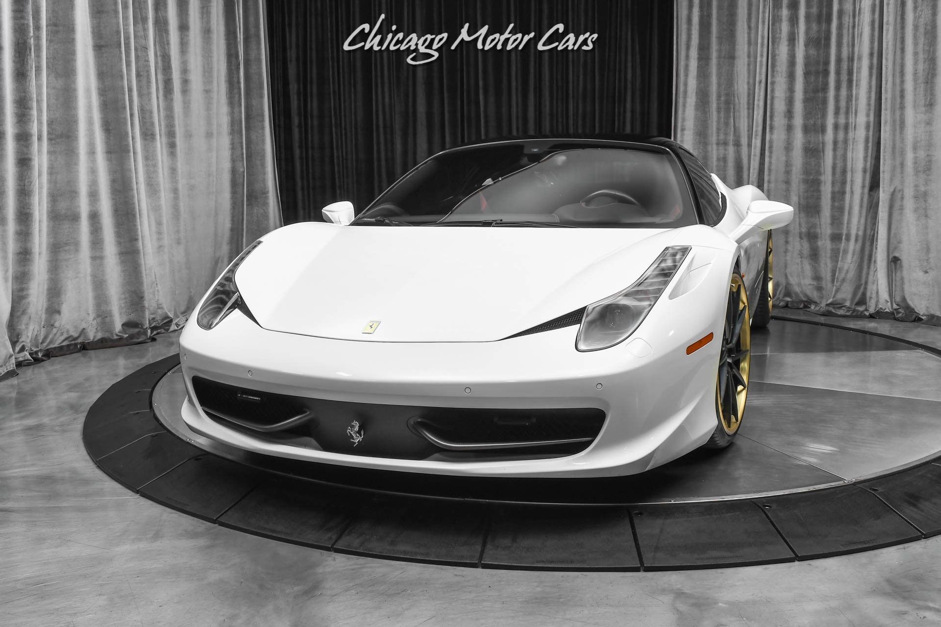 Used-2012-Ferrari-458-Italia-Coupe-Two-Tone-Paint-AKRAPOVIC-Exhaust-ANRKY-Wheels