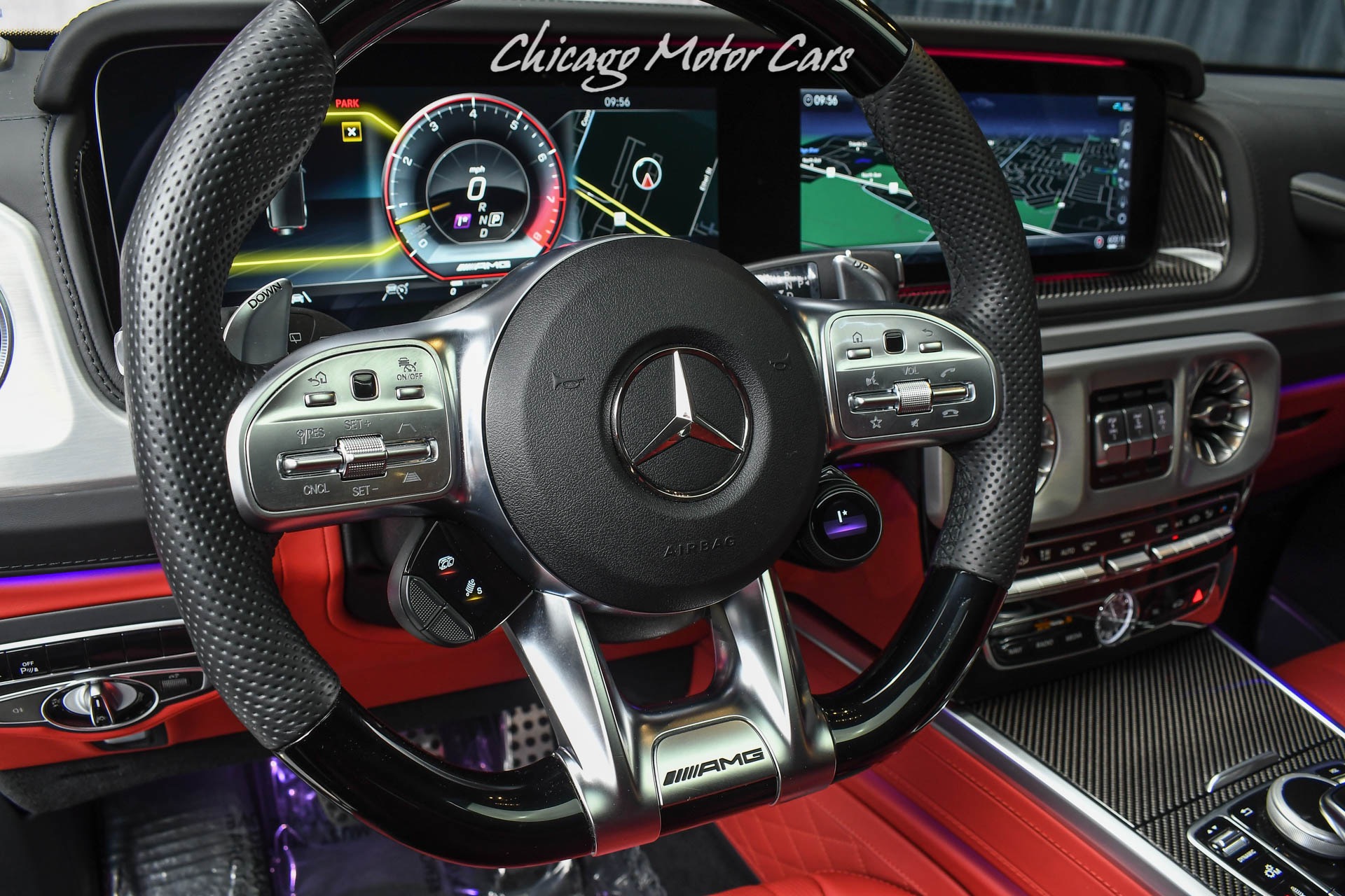 Used-2021-Mercedes-Benz-G63-AMG-SUV-Factory-Matte-Black-Red-Interior-Carbon-Fiber-Exclusive-Pack-LOADED