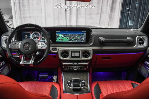 Used-2021-Mercedes-Benz-G63-AMG-SUV-Factory-Matte-Black-Red-Interior-Carbon-Fiber-Exclusive-Pack-LOADED