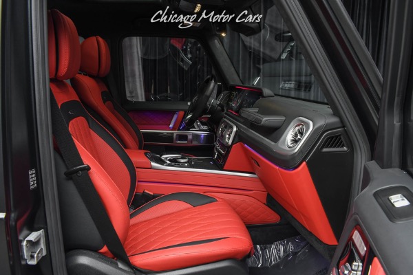 Used-2021-Mercedes-Benz-G63-AMG-SUV-Factory-Matte-Black-Red-Interior-Carbon-Fiber-Exclusive-Pack-LOADED