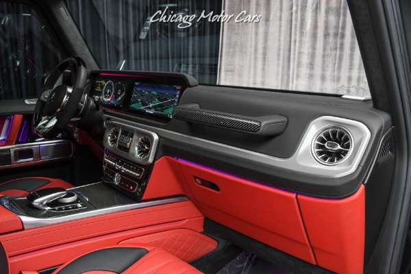 Used-2021-Mercedes-Benz-G63-AMG-SUV-Factory-Matte-Black-Red-Interior-Carbon-Fiber-Exclusive-Pack-LOADED