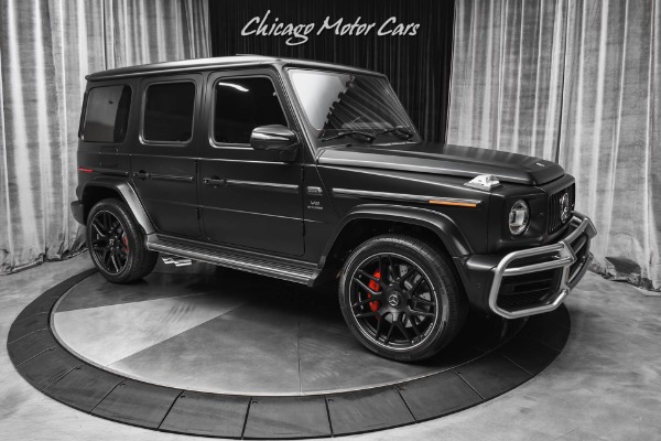 Used-2021-Mercedes-Benz-G63-AMG-SUV-Factory-Matte-Black-Red-Interior-Carbon-Fiber-Exclusive-Pack-LOADED