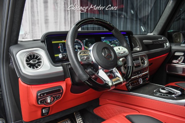 Used-2021-Mercedes-Benz-G63-AMG-SUV-Factory-Matte-Black-Red-Interior-Carbon-Fiber-Exclusive-Pack-LOADED