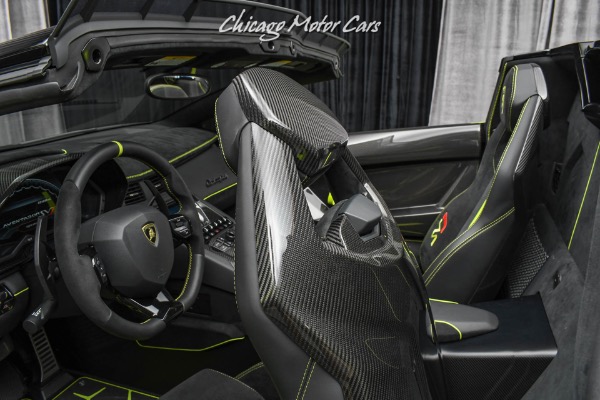 Used-2020-Lamborghini-Aventador-LP770-4-SVJ-Roadster-25K-in-Ad-Personam-options-STUNNING