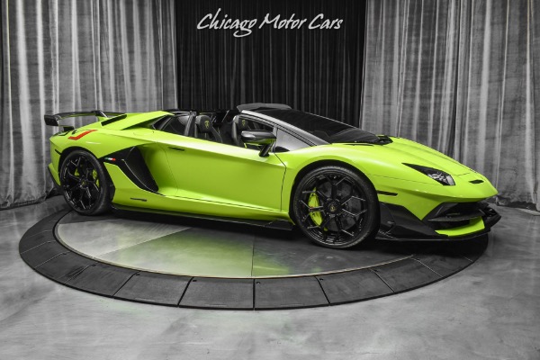 Used-2020-Lamborghini-Aventador-LP770-4-SVJ-Roadster-25K-in-Ad-Personam-options-STUNNING