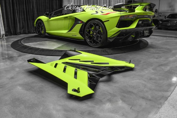 Used-2020-Lamborghini-Aventador-LP770-4-SVJ-Roadster-25K-in-Ad-Personam-options-STUNNING