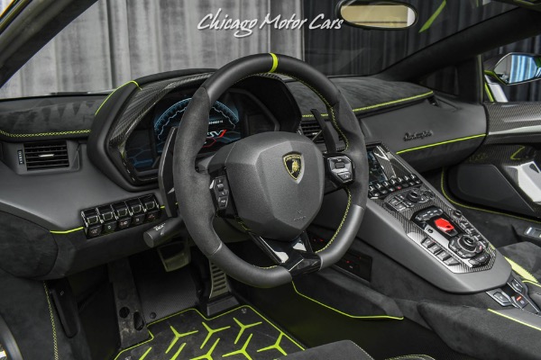 Used-2020-Lamborghini-Aventador-LP770-4-SVJ-Roadster-25K-in-Ad-Personam-options-STUNNING