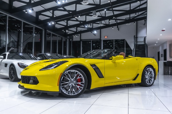 Used 2016 Chevrolet Corvette Z06 Convertible 3LZ! 7-Speed Manual! Racing Yellow! ONLY 1K Miles! for sale Sold at Chicago Motor Cars in West Chicago IL 60185 2