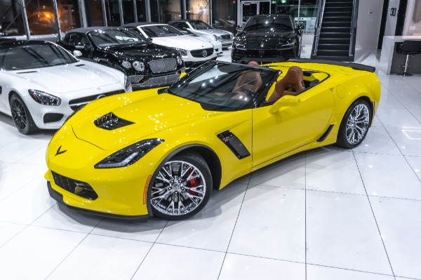 Used 2016 Chevrolet Corvette Z06 Convertible 3LZ! 7-Speed Manual! Racing Yellow! ONLY 1K Miles! for sale Sold at Chicago Motor Cars in West Chicago IL 60185 3
