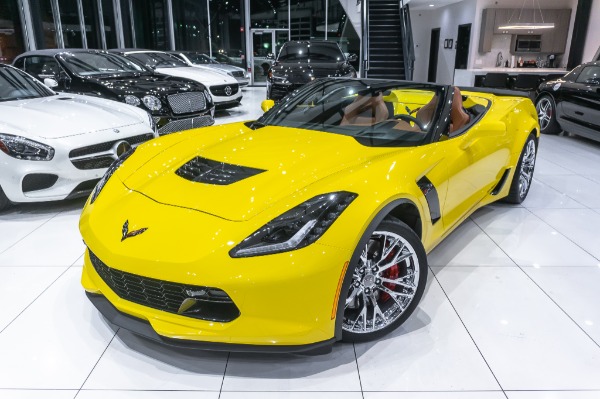Used 2016 Chevrolet Corvette Z06 Convertible 3LZ! 7-Speed Manual! Racing Yellow! ONLY 1K Miles! for sale Sold at Chicago Motor Cars in West Chicago IL 60185 4