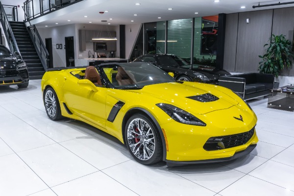 Used 2016 Chevrolet Corvette Z06 Convertible 3LZ! 7-Speed Manual! Racing Yellow! ONLY 1K Miles! for sale Sold at Chicago Motor Cars in West Chicago IL 60185 6